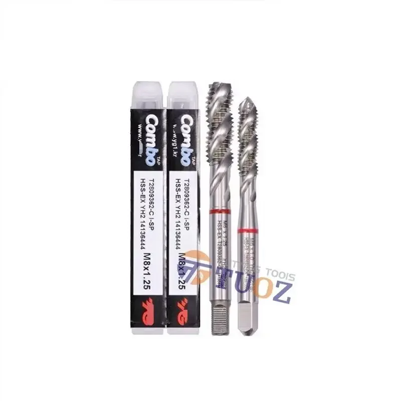 Imagem -02 - Original Yg1 Espiral Torneira Placa de Ferro Inoxidável Cobre Alumínio Torno Cnc Blind Hole Tapping T2809 m2 m3 m4 m5 m6 m8 Processamento