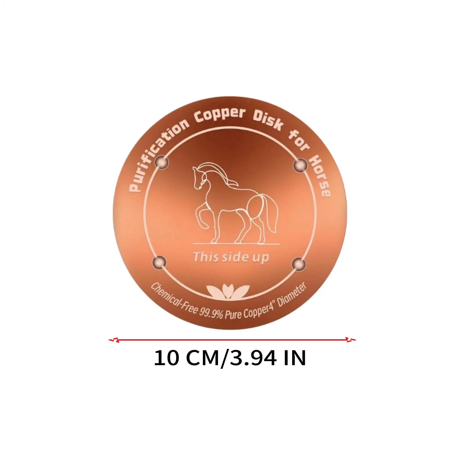 Copper Disk For Drinking Water 4 Inches Physical Safe Cleaning Purifier Horse Bird Bath Disk For All Seasons Outdoor Birdbaths - view 6