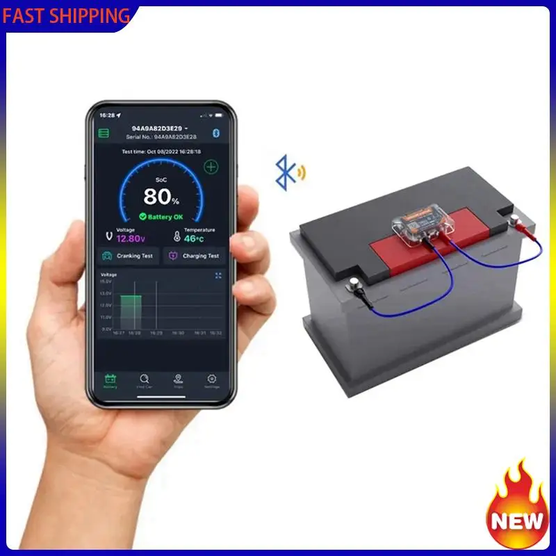 

Especial 2X Wireless Bluetooth 12V Battery Monitory BM6 With Car Battery Health Check APP Monitoring Battery Tester