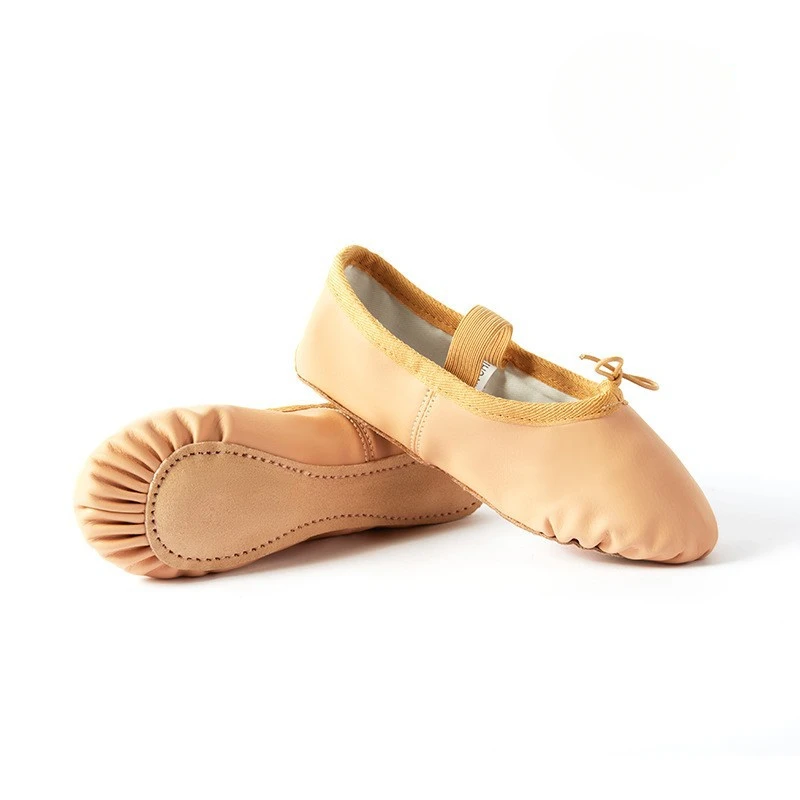 customized Children's ballet dance shoes with soft sole PU adult women's yoga practice body cat claw ballerina shoes girls tutu