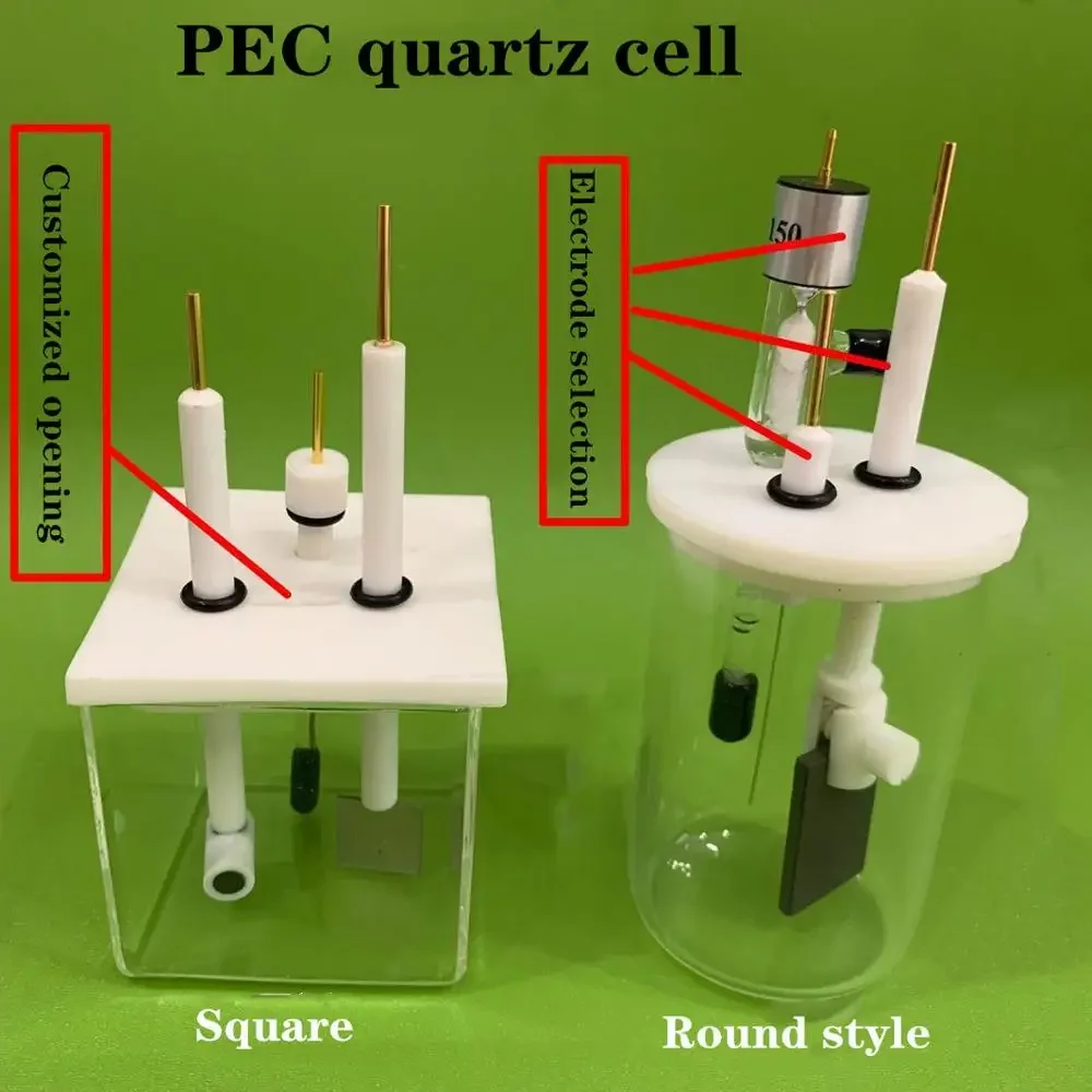 Pec Test, 50 * 50 * 50mm Quartz Electrolytic Cell, Quartz Electrolytic Cell And Supporting Electrode Are Purchased Separately