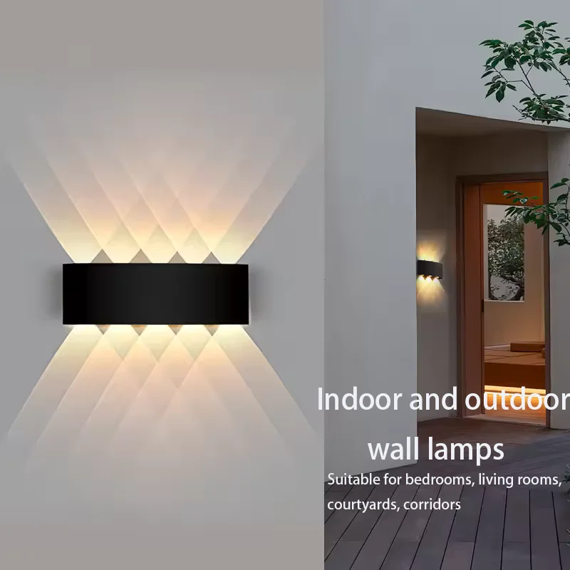 LED Wall Lamp Waterproof IP66 Indoor Outdoor Lamp Up and down glow lights Garden Lights for Living Room Hallway Bedroom Decor