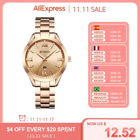 Women Steel Watch 9007 with Bracelet Curren