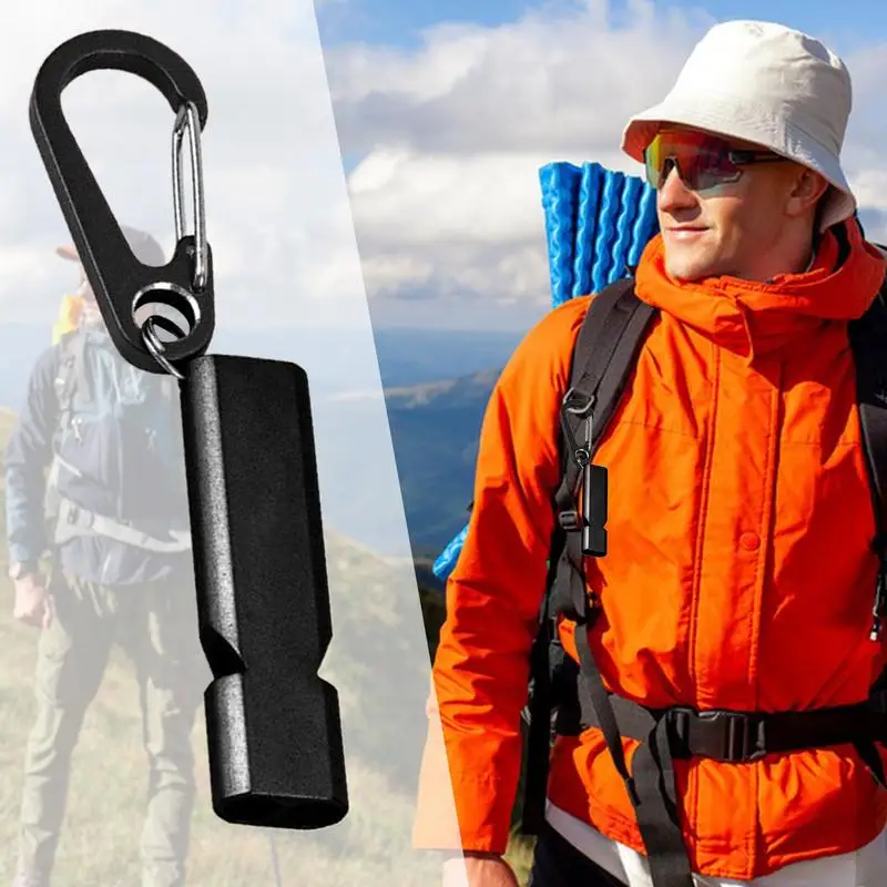 Loud Crisp Sound Whistle Double Tube 120db Safety Whistle Portable Camping Whistle Multipurpose High Decibel Whistle For Hiking