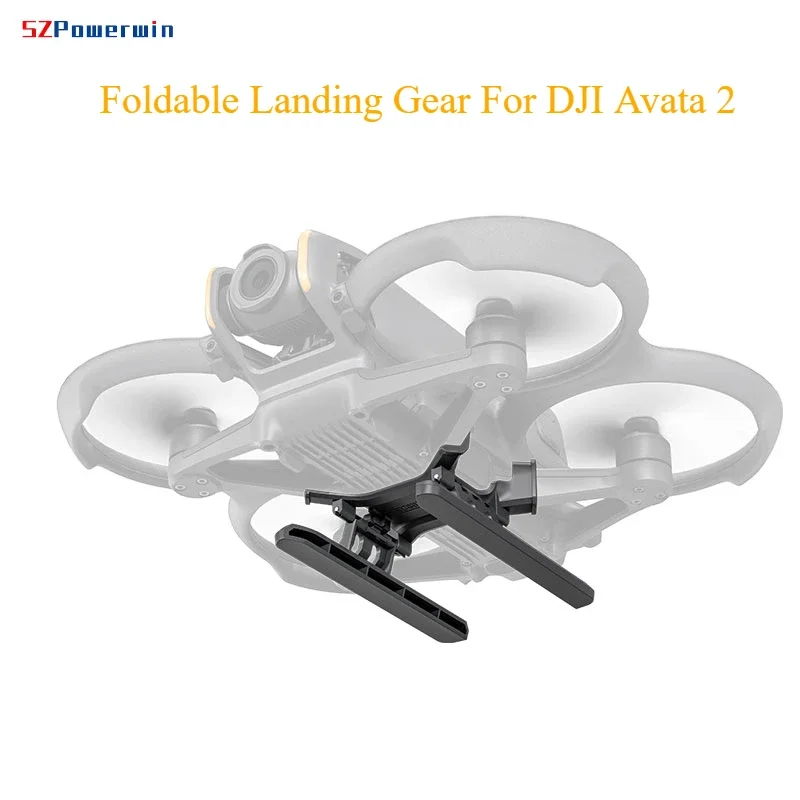 Powerwin Foldable Landing Gear For DJI Avata 2 Accessories Height Protector Extended Anti-fall Extension Skid Quick Release Leg