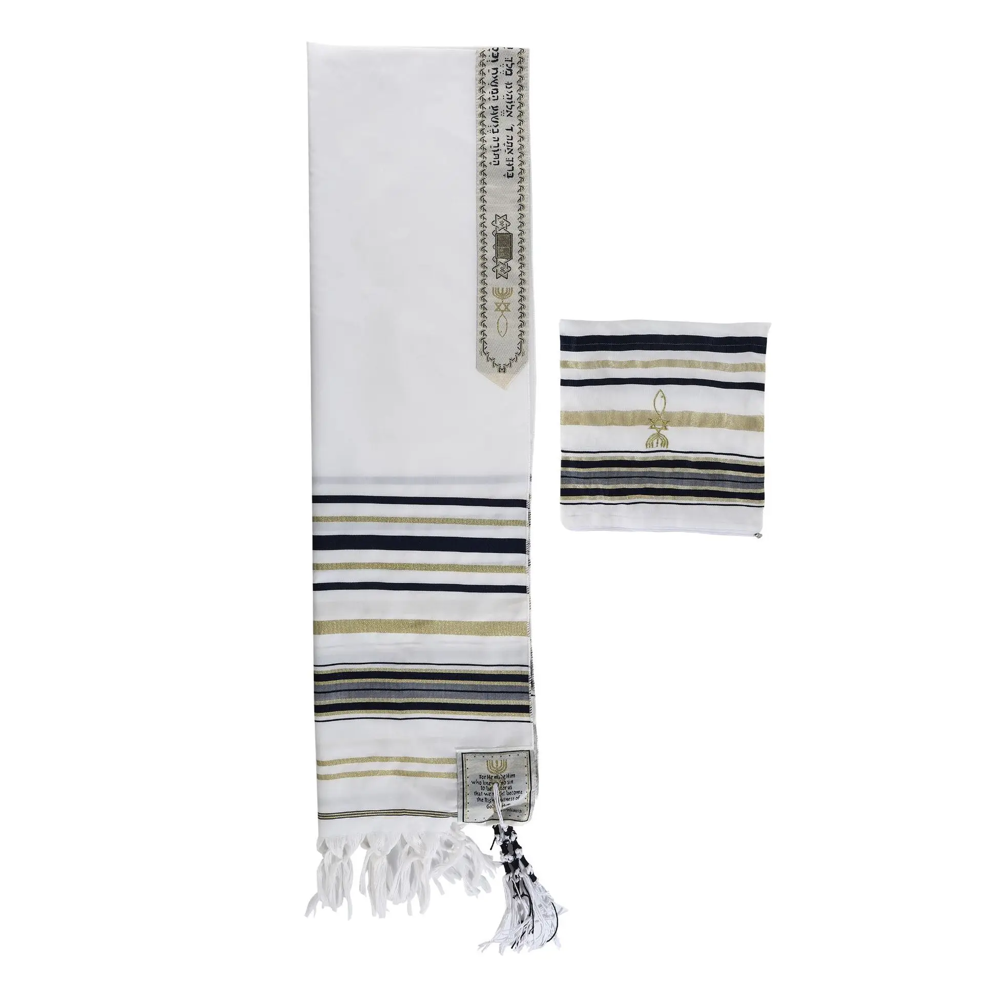 180*50Cm Messianic Tallit for Christian Scarf Women Men Talit Prayer Shawl Jewish Prayer Scarves Cotton Pashmina