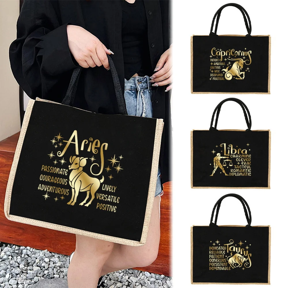 Shopper Bag Large Capacity Organizer Pouch Simplicity Tote Bags Portable Vintage Handbag Women's Shoulder Bags Star Series