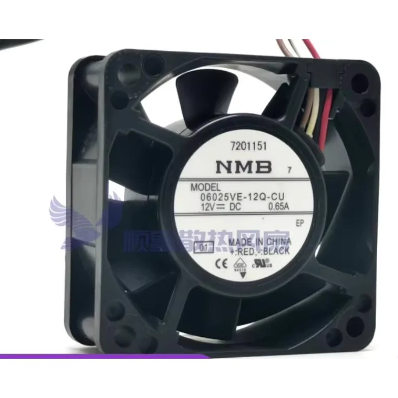 Ltsf For NMB 06025VE-12Q-CU DC 12V 0.65A 60x60x25mm 4-Wire Server Cooling Fan