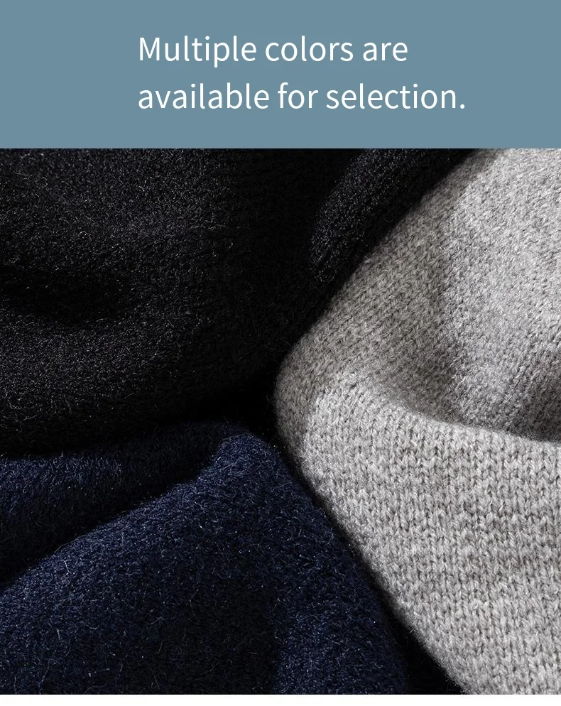 Herren Langarm-Strickjacke für Herbst und Winter Rundhals Einreihig Klassisch Gestreift Warm Modisch Vielseitig Herren-Oberteil – Detail 4