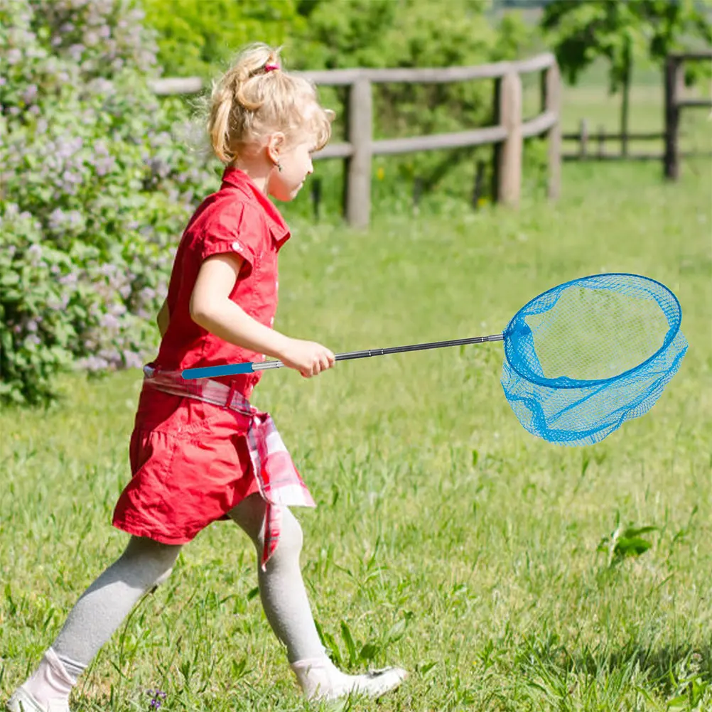 

4 Pcs Insect Catching Net 85cm Stainless Steel Retractable Frame Kids Outdoor Butterfly Fishing Bug Toy Nets Colored