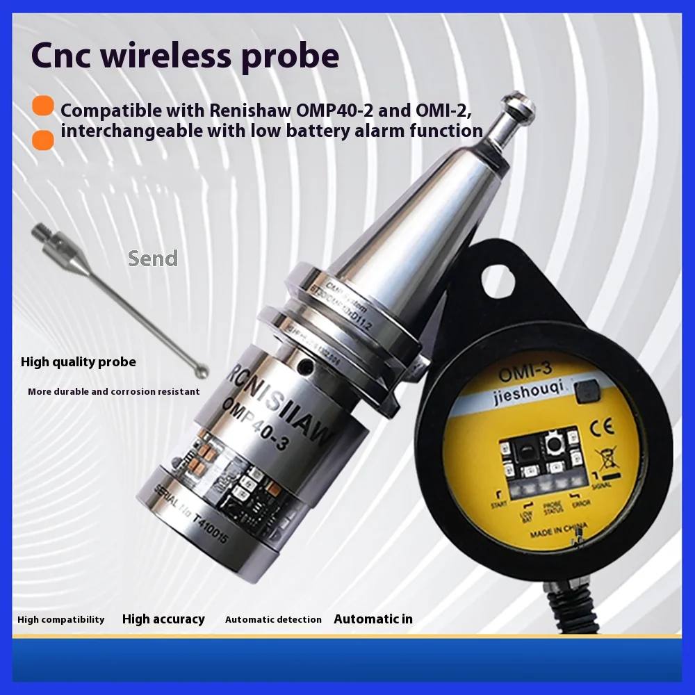 

Machining center edge finder CNC machine tool wireless signal probe three-coordinate automatic centering and alignment CNC probe