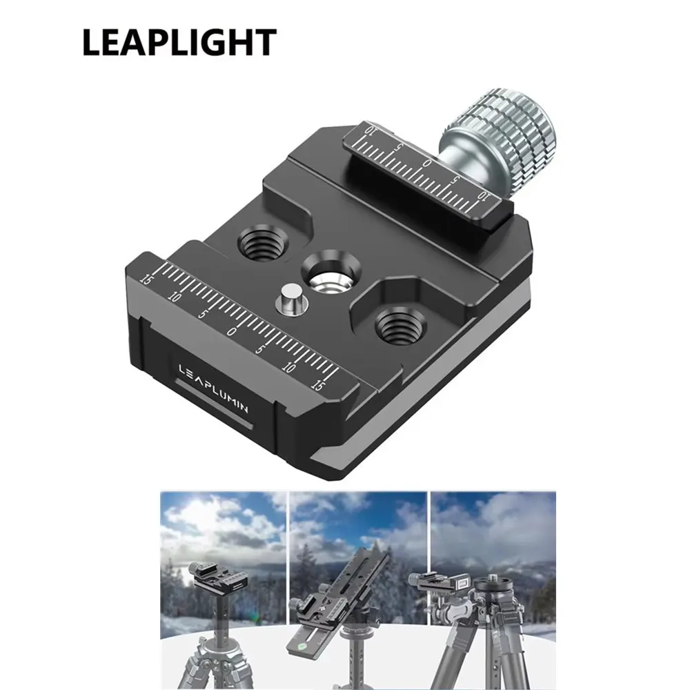 LEAPLIGHT Uniwersalny zacisk typu Arca Swiss Płyta szybkiego uwalniania Podstawa statywu do aparatu DSLR Stabilizatory monitora Gimbal Monopod