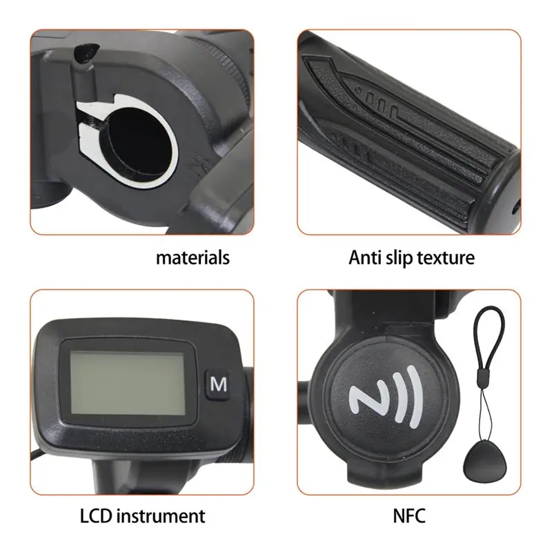 

[NEW!ABKG】 Electric Bike Throttle Grip With 48V LCD Display M Gear Button Switch For Tuttio Soleil01 Electric Mini Bike