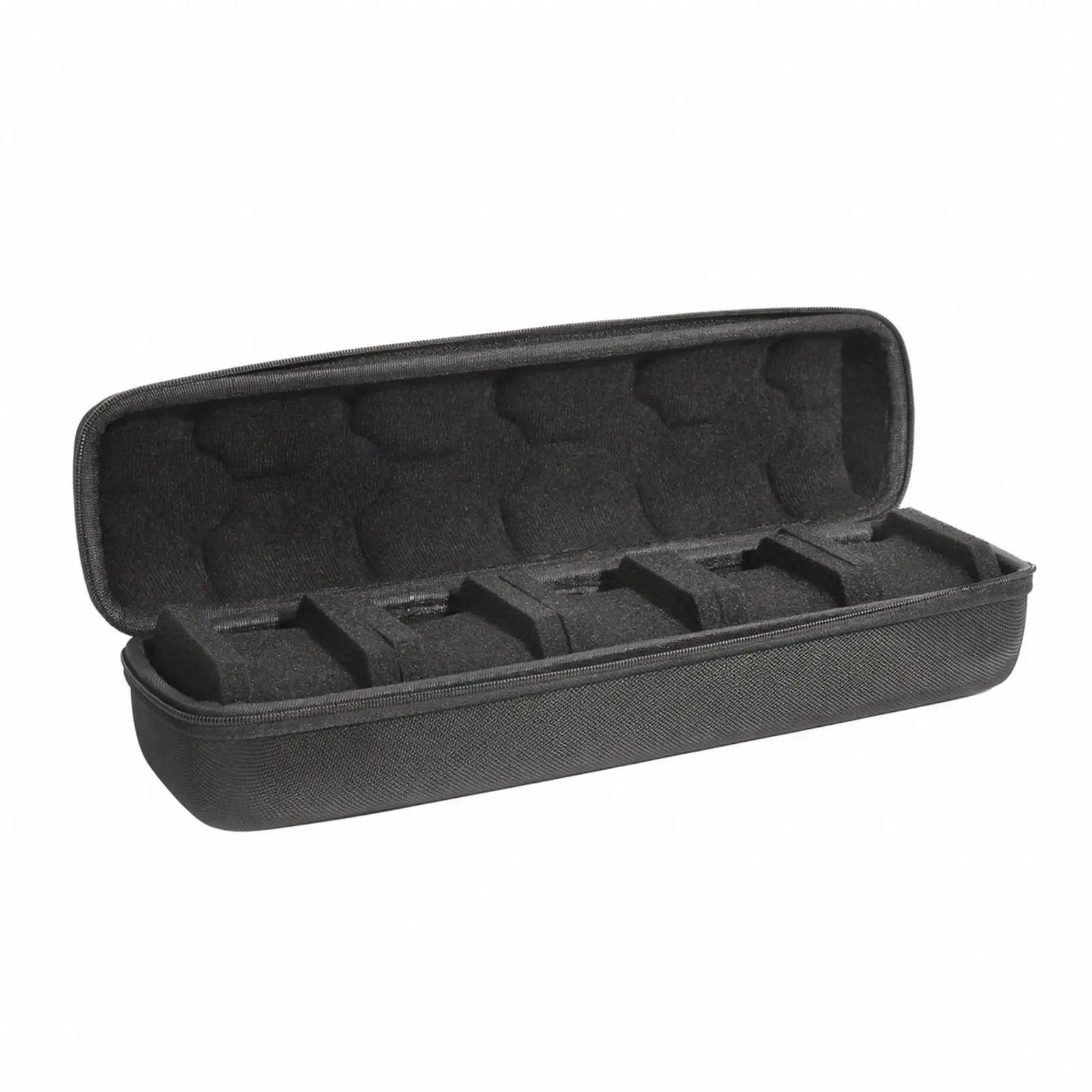 5 Slot Watch Case Storage Box with Top Handle Shockproof EVA Organizer for Multiple Watches Travel Home
