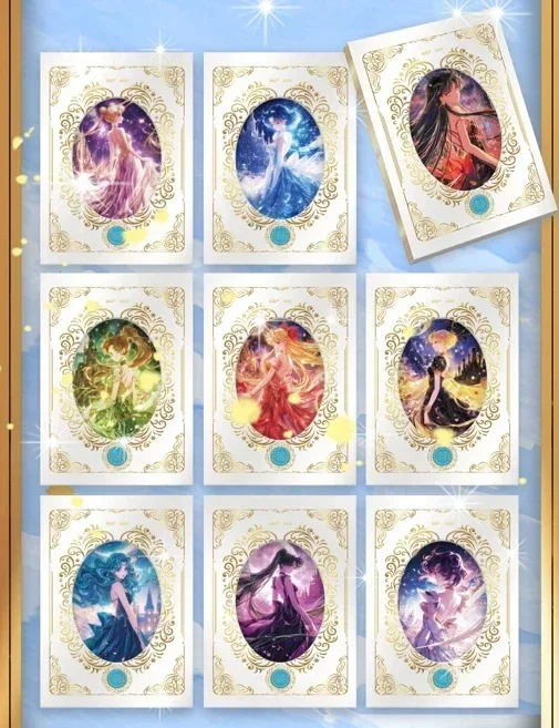 Sailor Moon Card Tsukino Usagi Luna Takeuchi 3D Relief Gold Plating Fantasy Magic Eternal Crystal Anime Collection Card Toy Gift