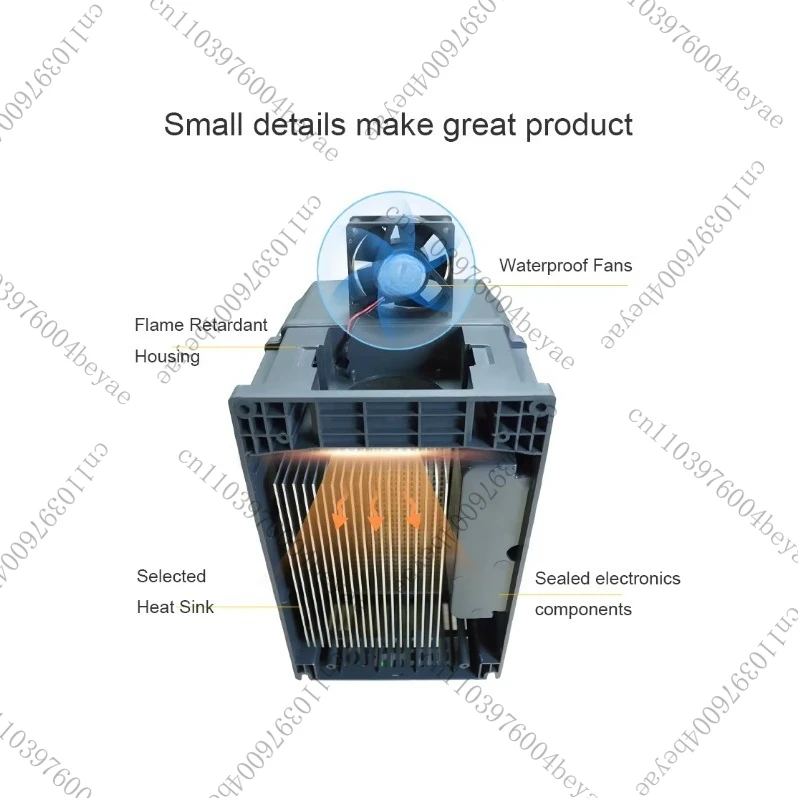 Variable frequency driver IP66 waterproof single-phase/three-phase 1kw/1.5kw/7.5kw suitable for 220V/380V waterproof