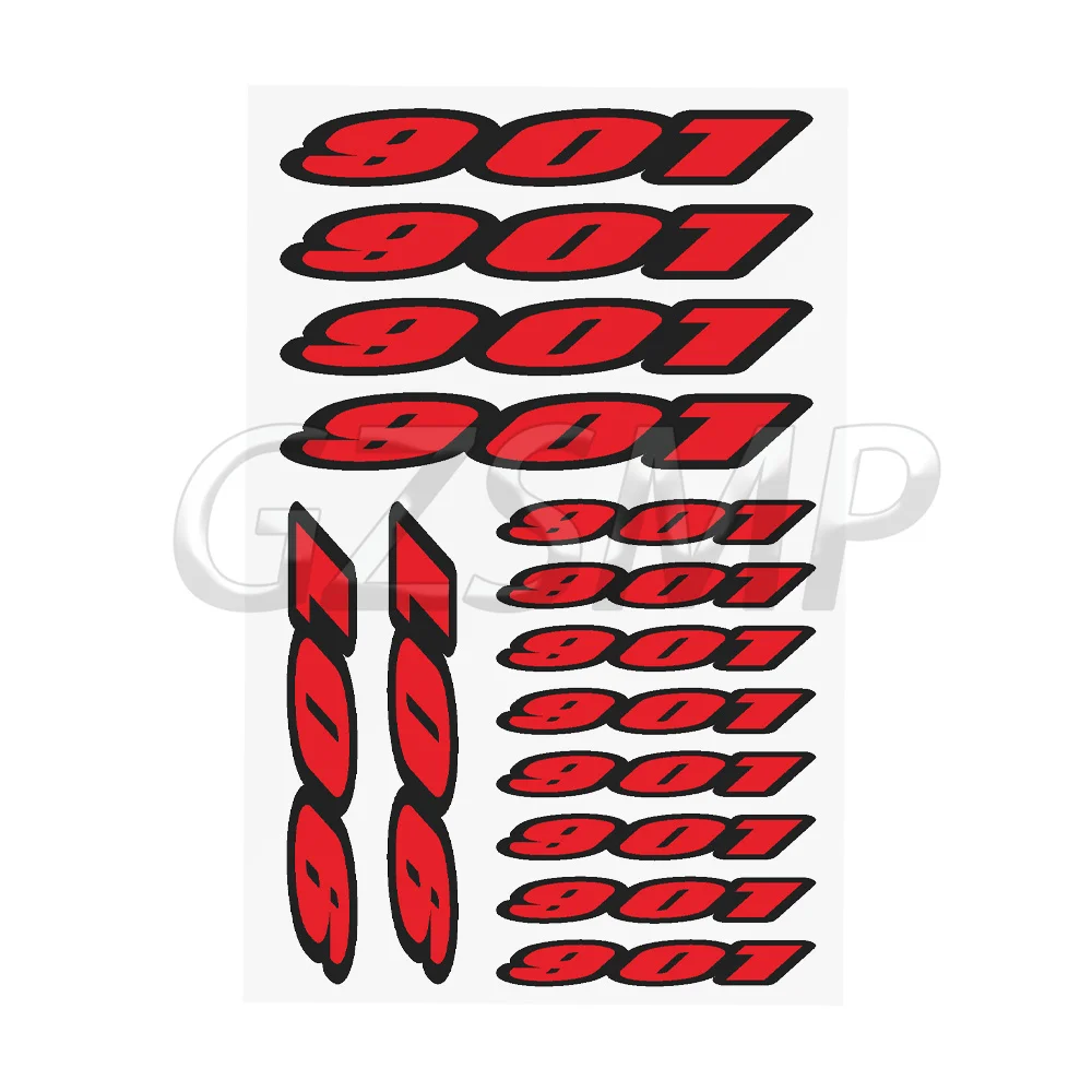 Motocross Body Universal Decals Number 901 Motorcycle Stickers Fit for HUSQVARNA Norden 901 Fuel Tank Decals