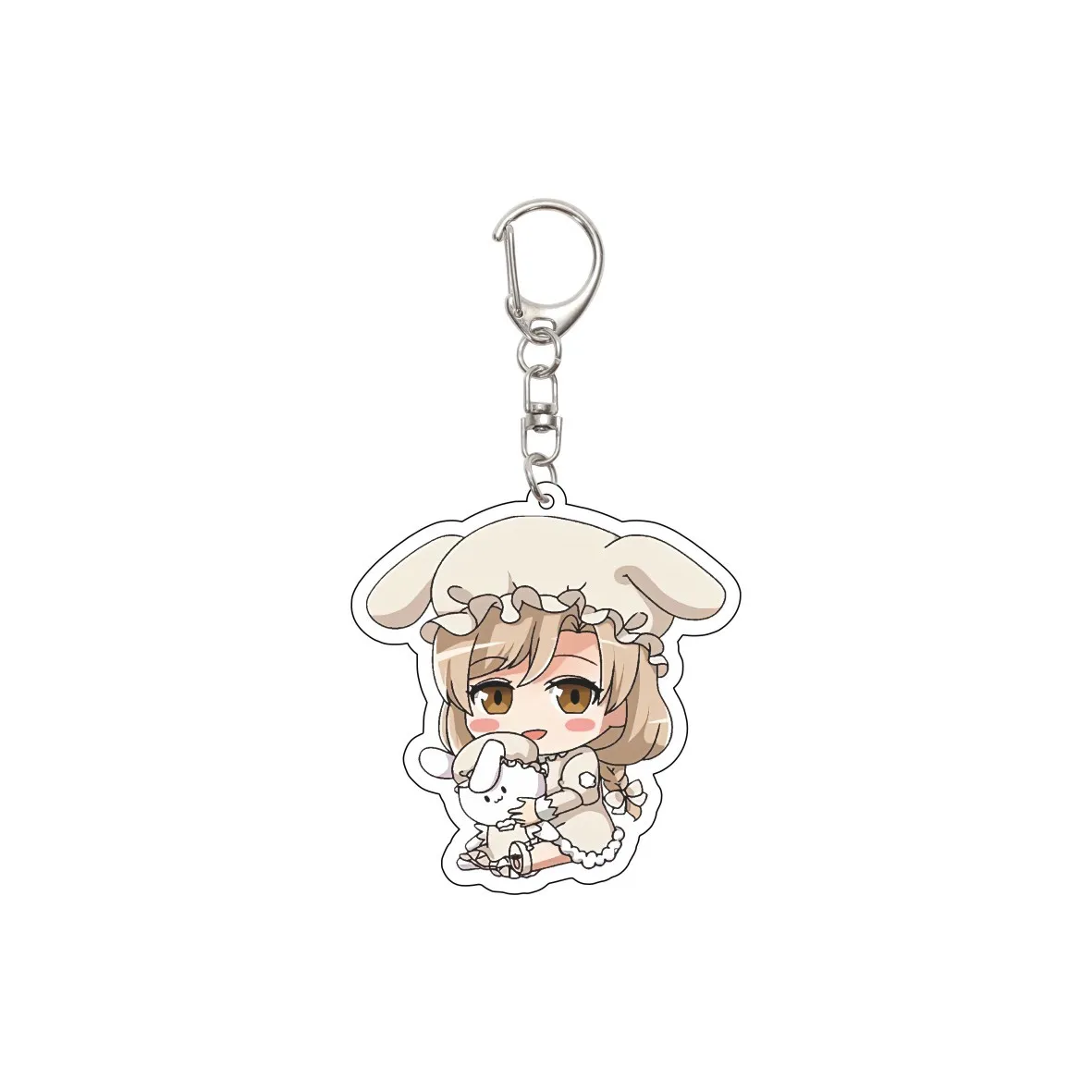 55MM Anime Cells at Work! KeychainWhite Blood Cell Red Blood Cell Platelet Macrophages Acrylic Keychain Christmas Gifts - view 2