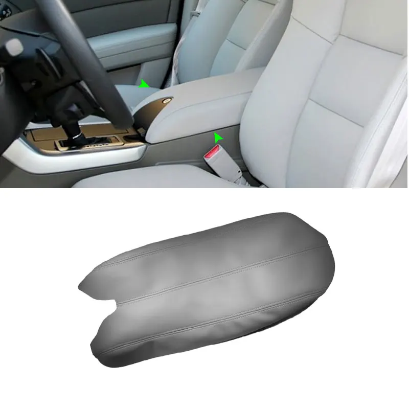 

Gray Color For Acura RDX 2007 2008 2009 2010 2011 2012 Microfiber Leather Center Console Armrest Box Cover Protection Trim