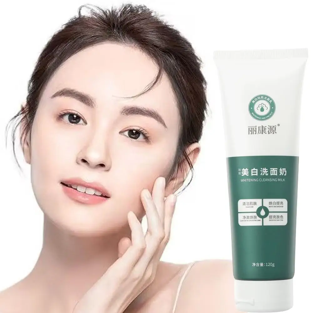 Skin Hydrates Amino Acids Deep Cleansing Pore Refining Face Moisturizes 120g Cleanser Foaming Whitening Facial Wash T8H6