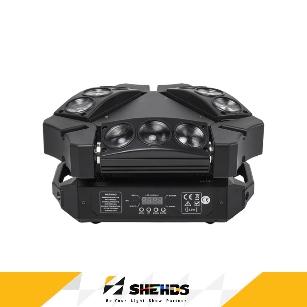 

SHEHDS Beam Spider 9x10W с подвижной головкой для DJ, дискотеки, бара, дискотеки, вечеринки, концерта, свадебного театра, сценического оборудования