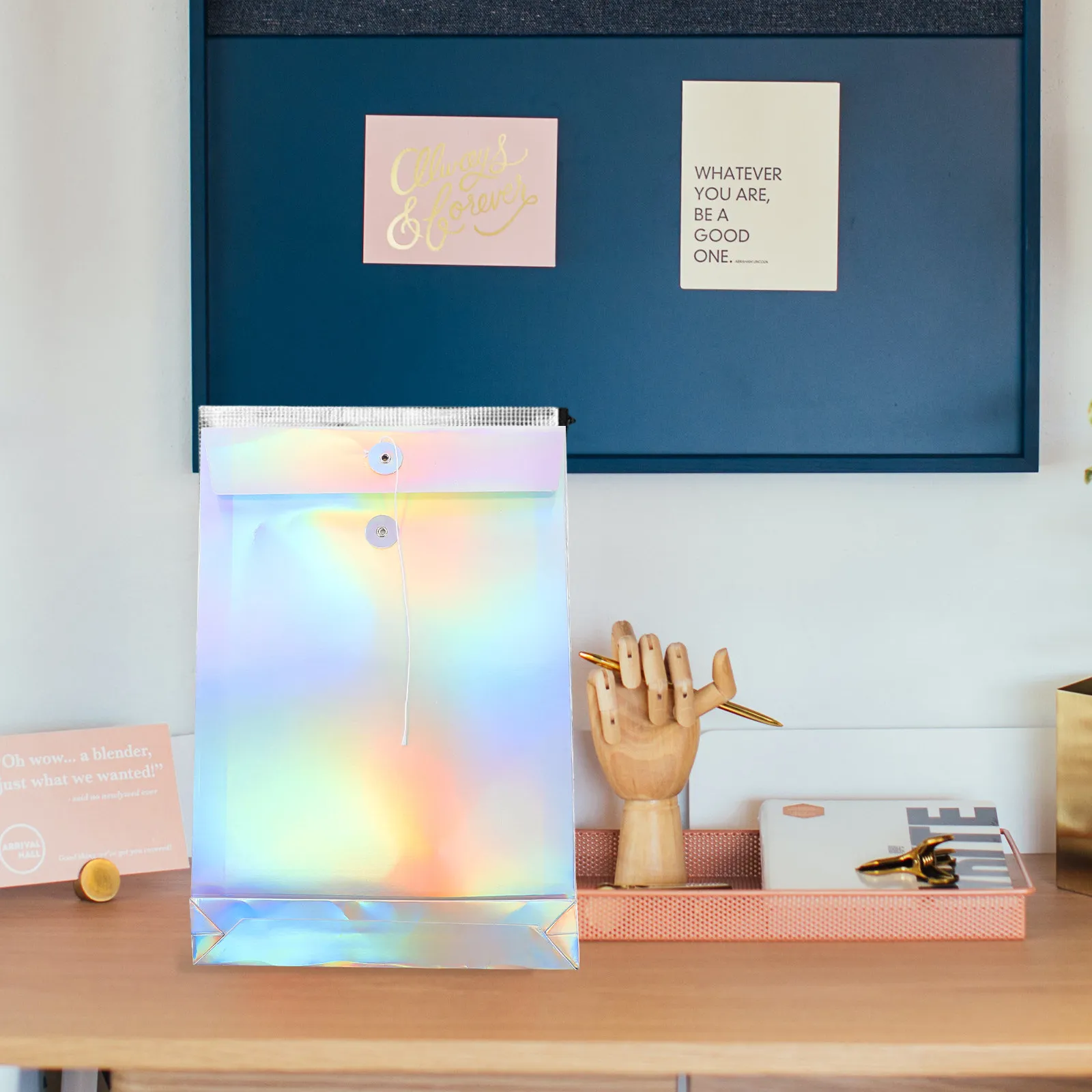 

3Pcs Clear File Bags A4 Document Packaging Pouches Thick Holographic Paper File Envelopes Dustproof Lightweight for Office