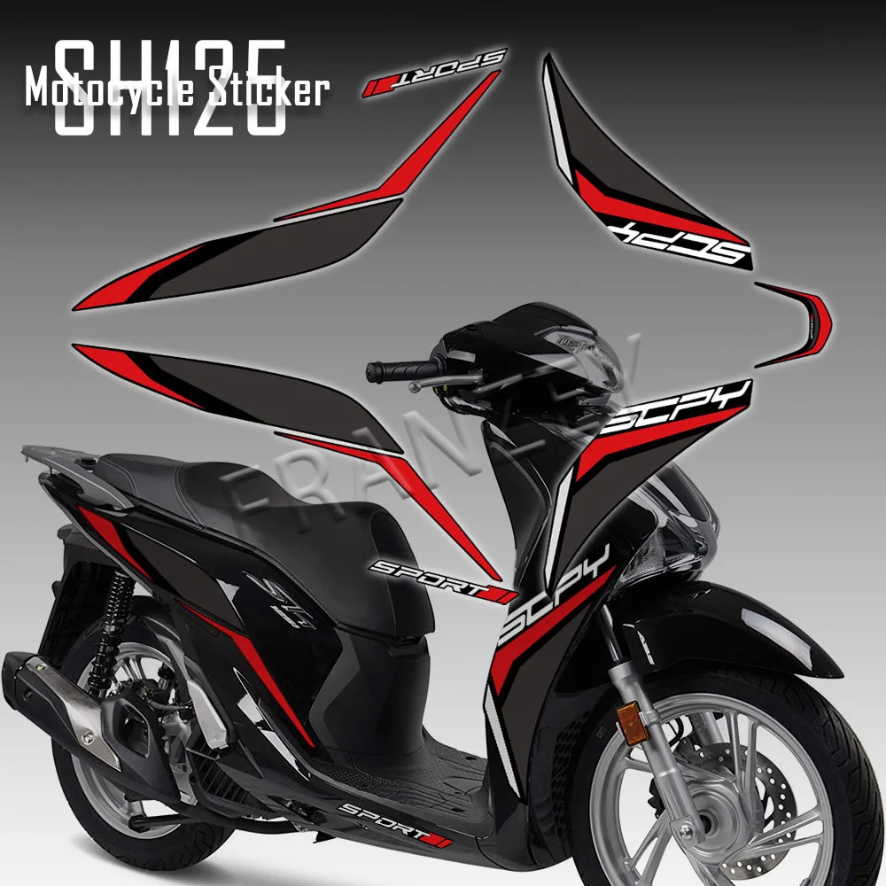 

For SH125 SH 125 3M Motorcycle Front Body Stickers Set Fairing Decals Kit Waterproof Accessories