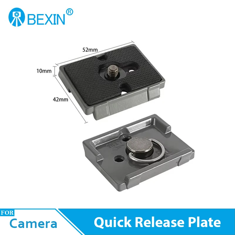 BEXIN 200PL-14 Camera Tripod Quick Release Plate Mount Clamp Plate Quick Release Adapter for Manfrotto DSLR Camera Compatible