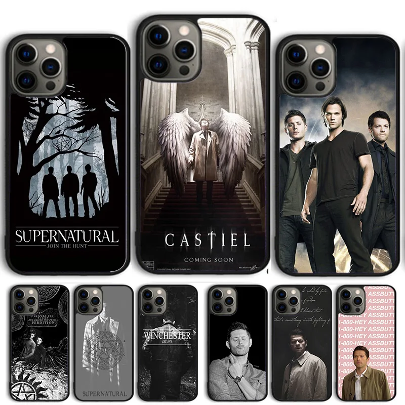 SUPERNATURAL DEAN CASTIEL WINCHESTER Phone Case Cover For iPhone 16 15 14 13 12 Pro Max mini 11 Pro Max XS X XR Plus