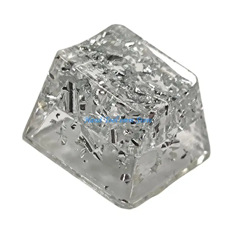H37F 1PC Foil Design Resins Mechanical Keyboards Keycap Translucents OEM Profile R4S Keycap ESC