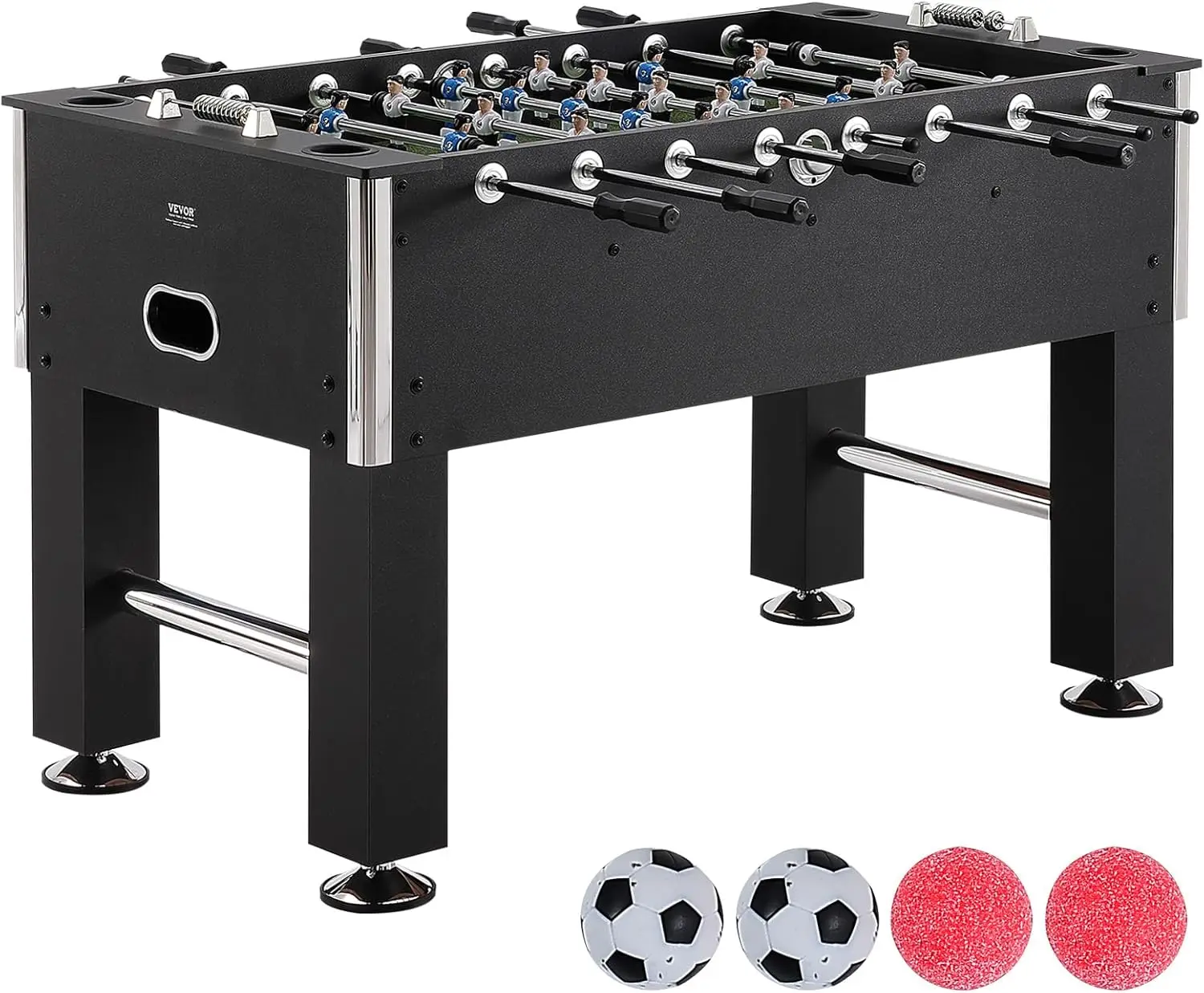 Foosball Table, 55 inch Standard Size Foosball Table, Indoor Full Size Foosball Table for Home, Family, and Game Room, Soccer