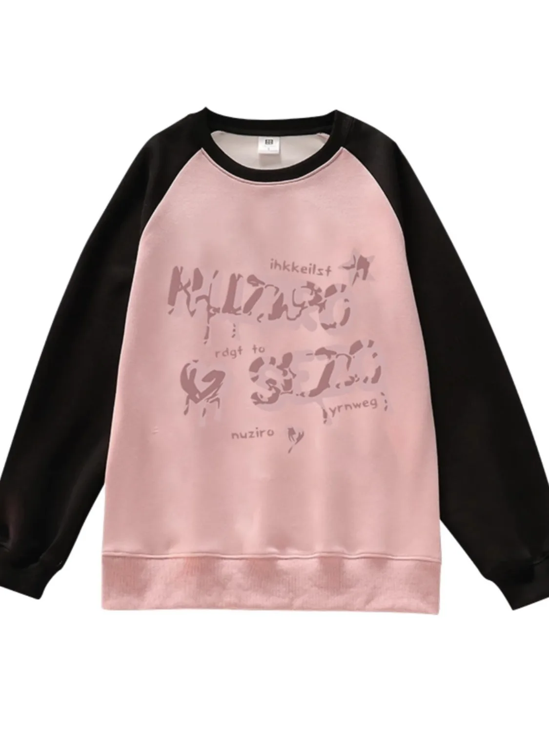 Sudaderas deportivas para mujer, flexibles, elegantes, divididas, Hipster, hip hop, media cremallera, de temporada, raglán ahumado, rojo, con cuello en V, empalme Y2K