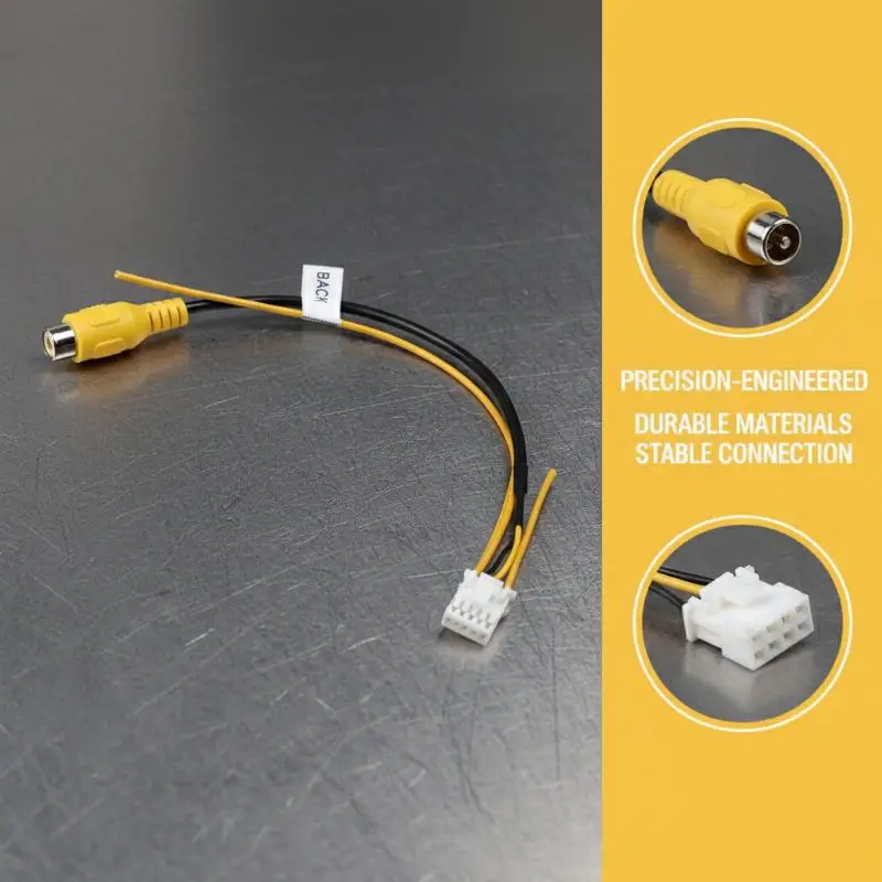 

1pcs 10Pin Rear View Backup Camera Cable Adaptor For Car Stereo Android Radio DVD Player Car Multimedia Monitor