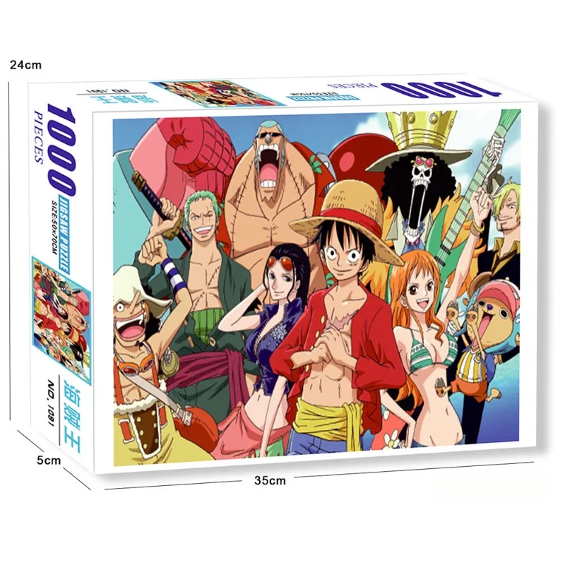 

1000pcs One Piece Figure Paper Anime Cartoon Adult Children Assembled Puzzle Toy Collection Home Decor X-Mas Birthday Gift Toys
