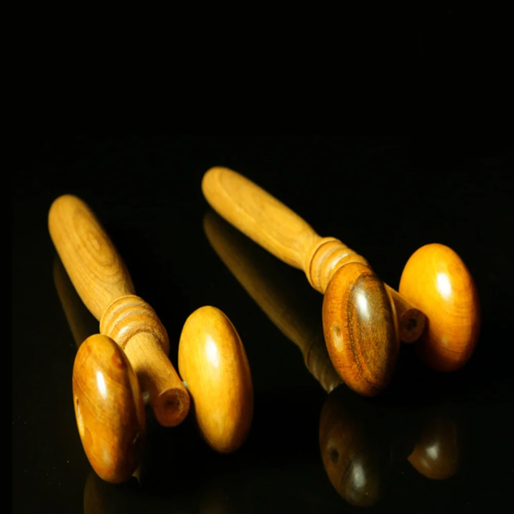

4pcs Wooden Massage Roller Full Body Massager For Neck Shoulders Back Thighs Calves Relief Stress Relaxation Wheel Stick