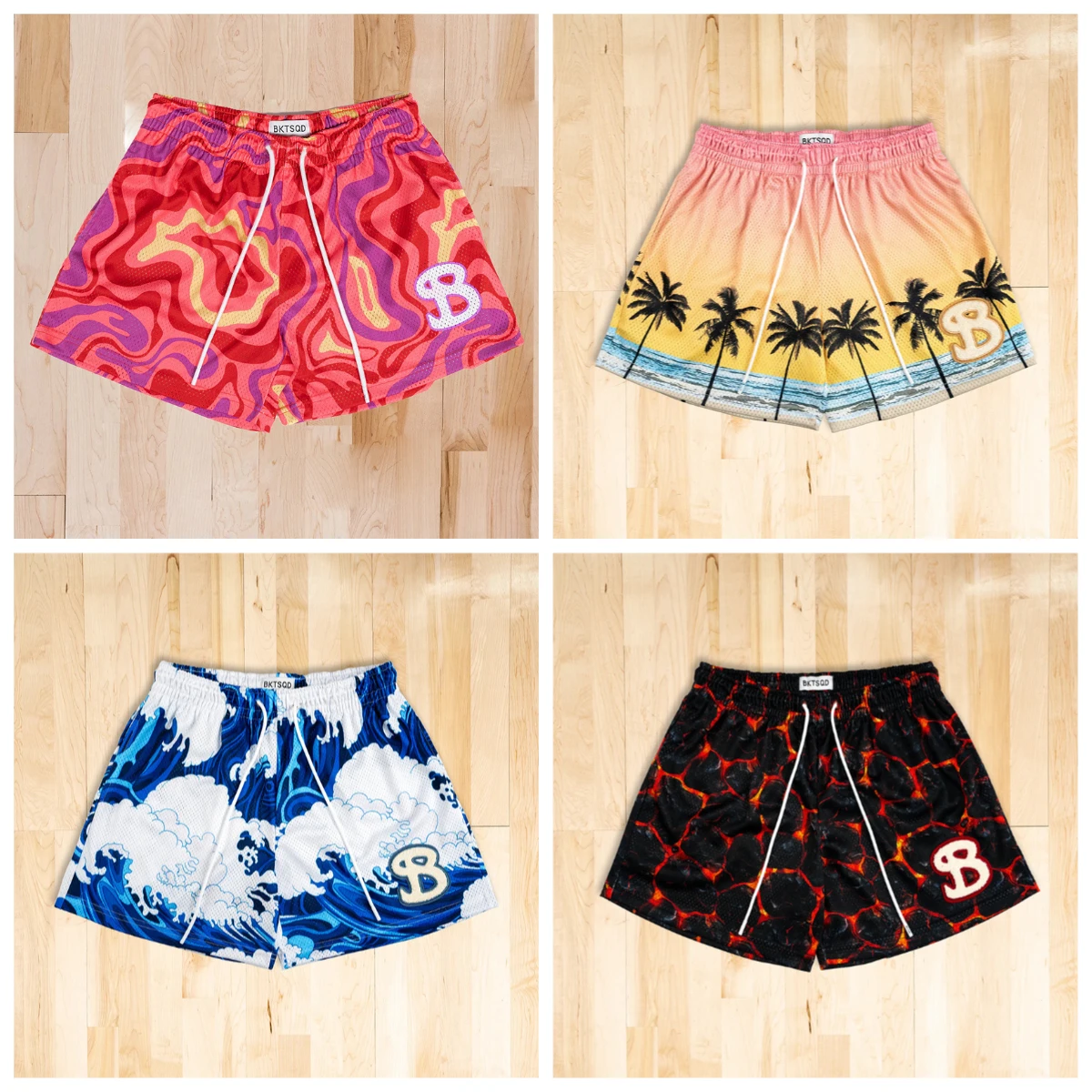 

Лето 2022, хит продаж, модные американские брендовые тренировочные шорты BKTSQD, мужские и женские быстросохнущие пляжные шорты для баскетбола и бега