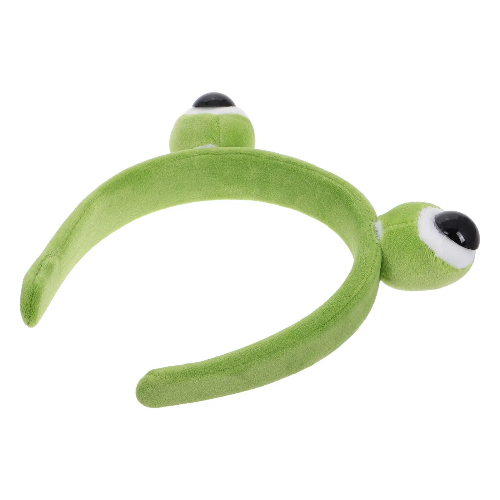 

Милая мультяшная повязка на голову в виде лягушки с большими глазами, мягкая повязка для ухода за кожей и макияжа, повязка для волос с изображением лягушки, мультяшные повязки для волос