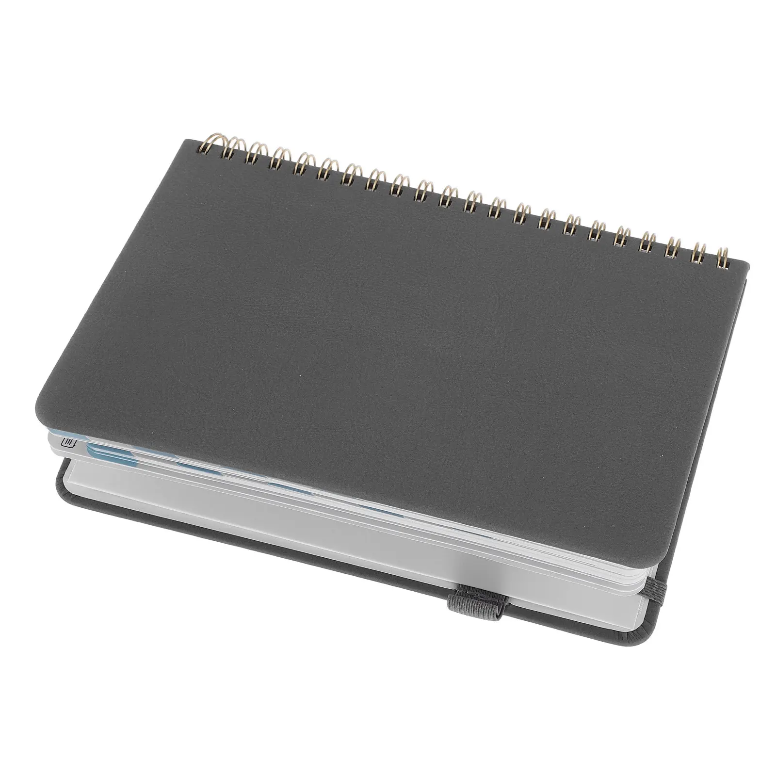 Address Book Alphabetical Tabs PU Hardcover Grey B6 Size Telephone Organizer Password Keeper Phone Number Note Book