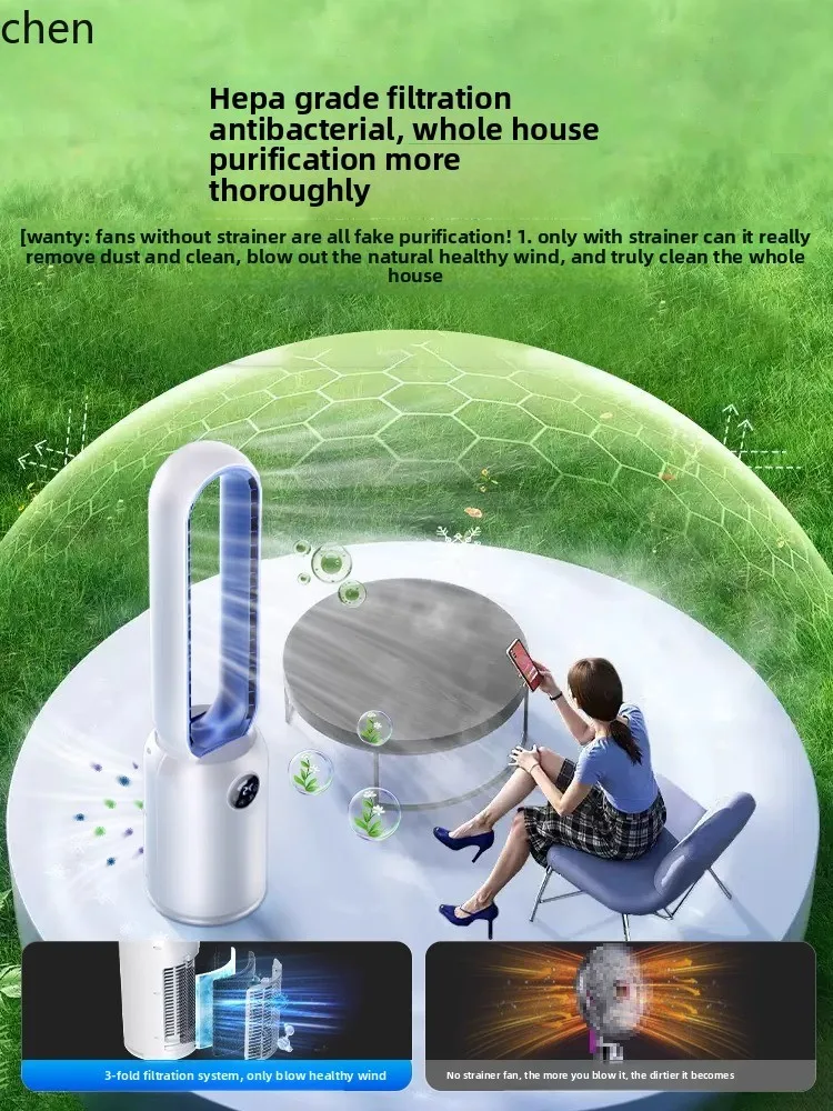 ZML ventilatore elettrico silenzioso refrigerazione domestica ventilatore da pavimento desktop camera da letto condizionatore d'aria ventilatore senza lama