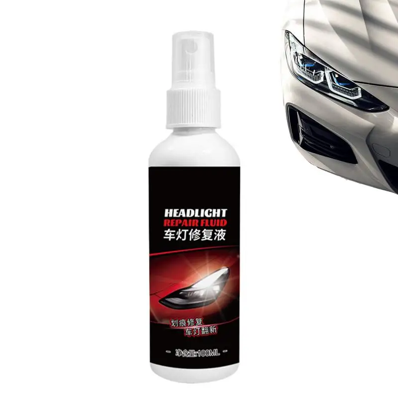 Car Headlights Cleaner Spray Headlight Cleaner Headlamp Restorer Car Light Cleaner UV Protection Polish Liquid Head Light Lens