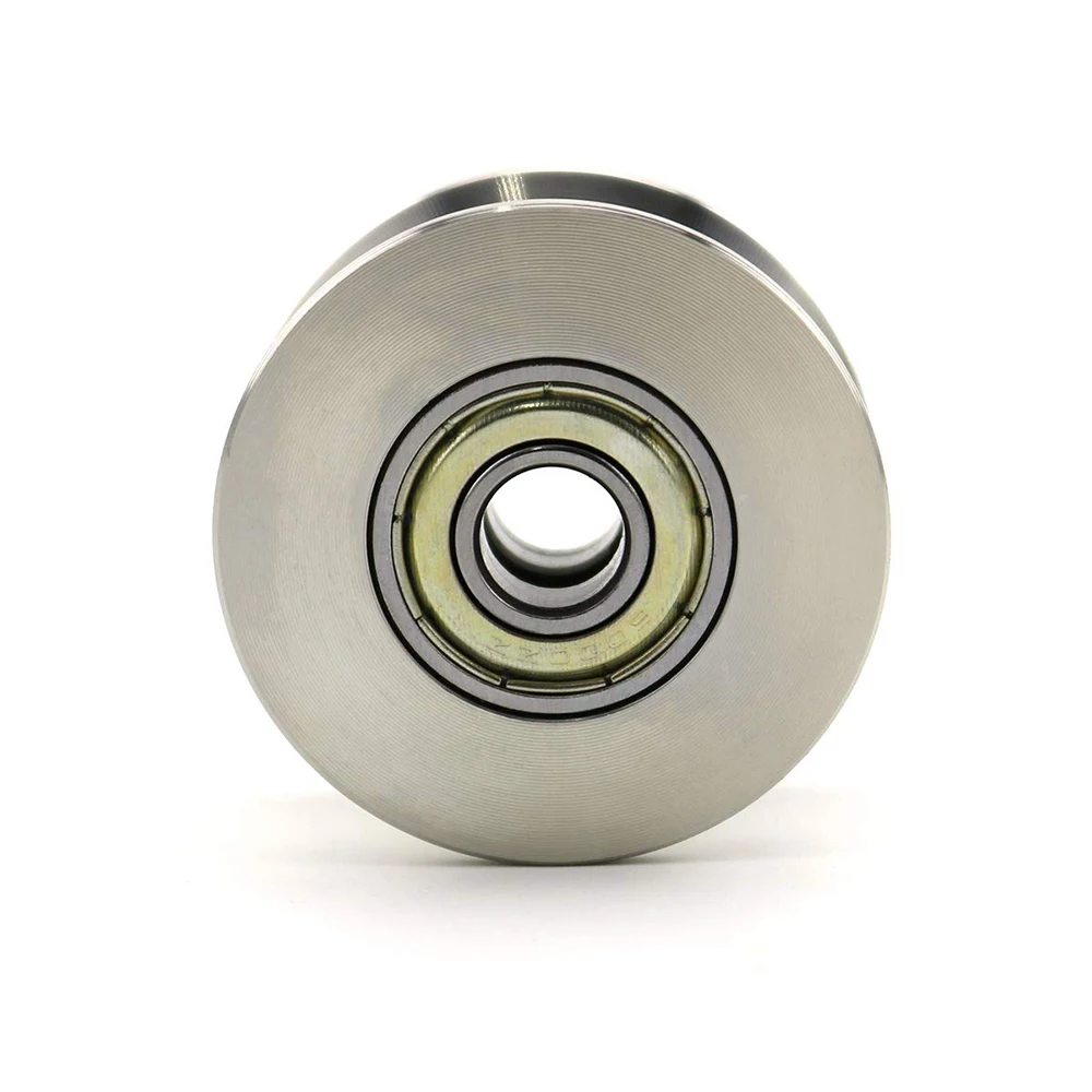 Stainless Steel  Deep U Groove Ball Bearings  Pulley Bearing Wheel Rail Ball Bearings Wheel