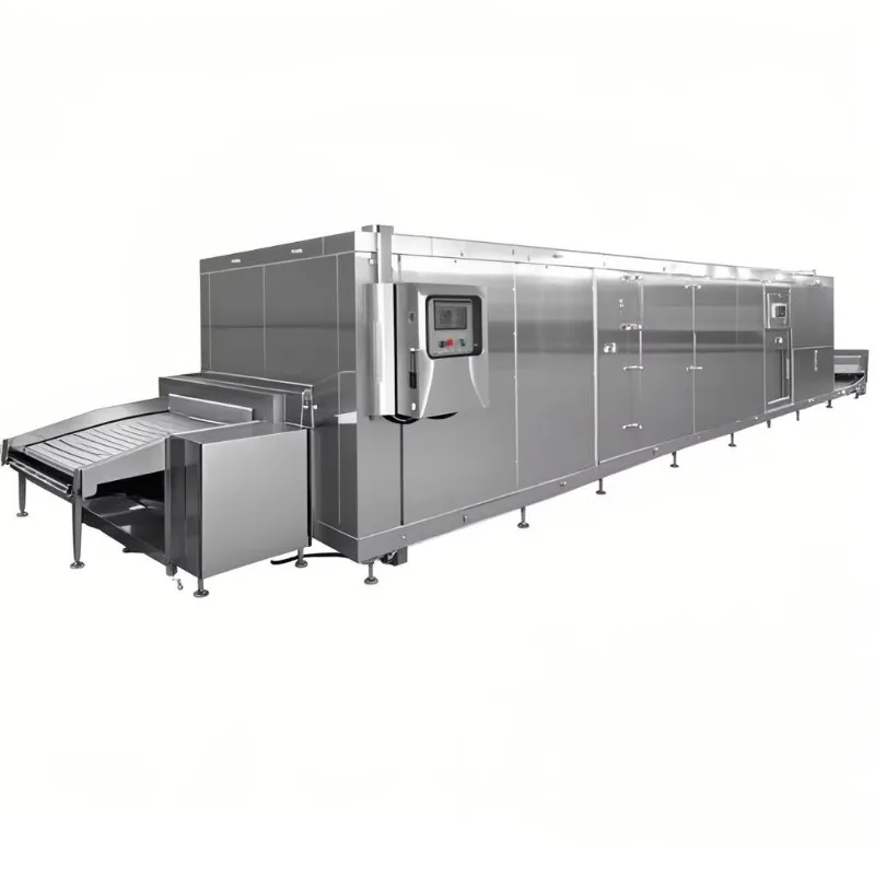 CE Certified Spiral Tunnel Freezer for Frozen Ready-to-Eat Meals Packaged Foods Quick Freezer