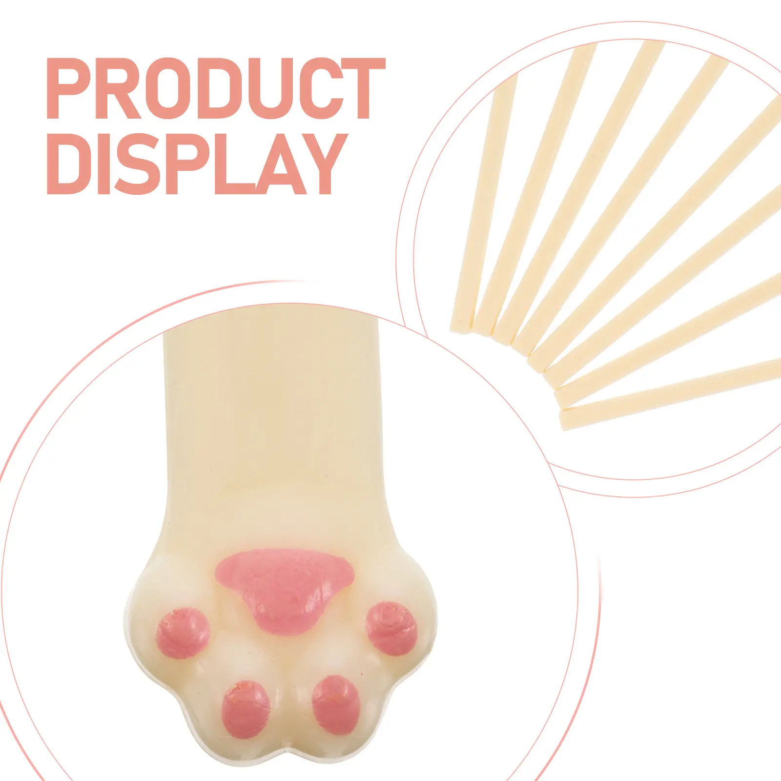 4Pairs Cat Paw Chopsticks Reusable Non Grip Kitten Themed Cute Asian Food Cooking Eating Utensil Novelty Present