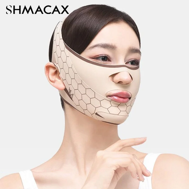 Breathable V Face Band Cheek Lift Up Face Thin Belt Reduce Double Chin V-Line Shaping Bandage Anti Wrinkle Face Bandage