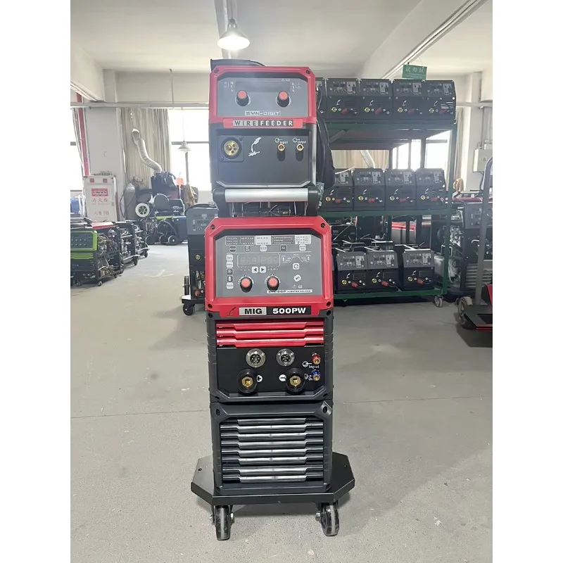 Digital New 500 Amp Dual Pulse CO2 Gas Shielded Arc Welders Inverter MIG Welding Machine Water Cooler For Aluminum MMA