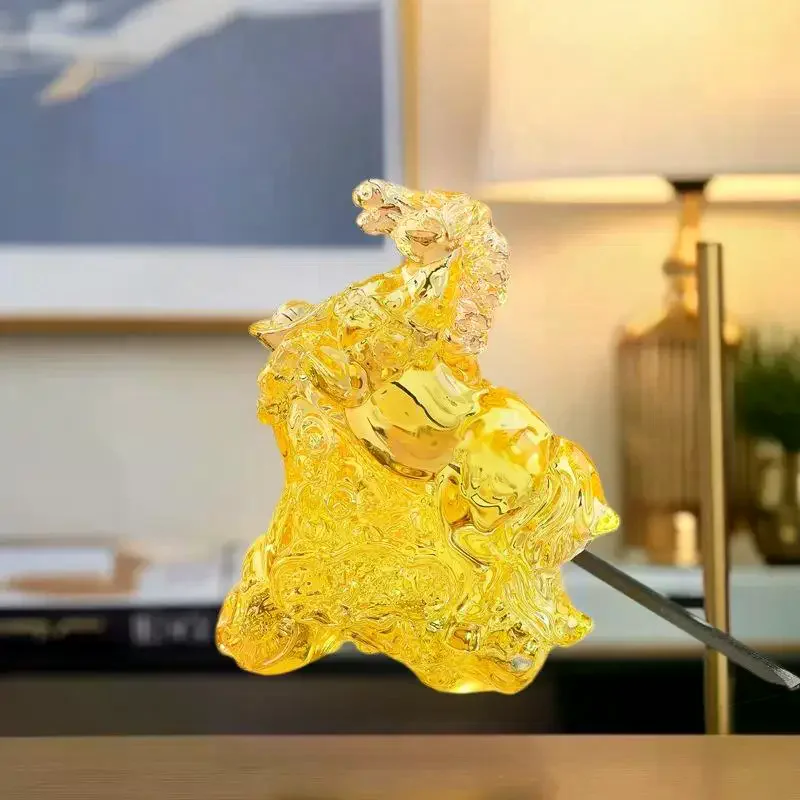 2026 Zodiac Horse Statue Feng Shui Collection Crystal Light Luxury Horse Sun Catcher Ornament Home Desktop Decoration
