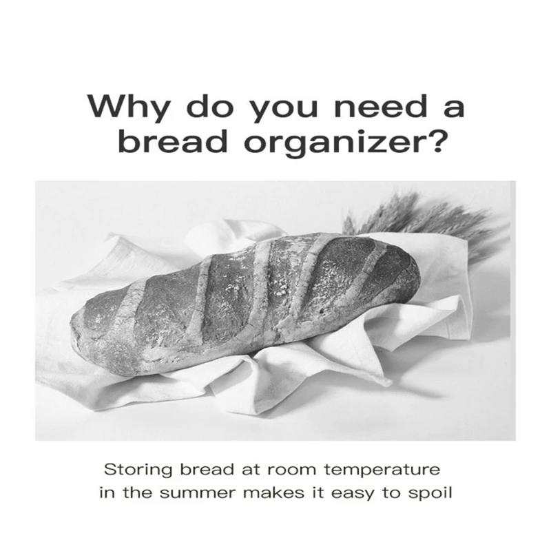 Innovative Bread Bin Keeps Baked Goods Bread Smart Bread Bin Fresh-Keeping Kitchen Storage Box