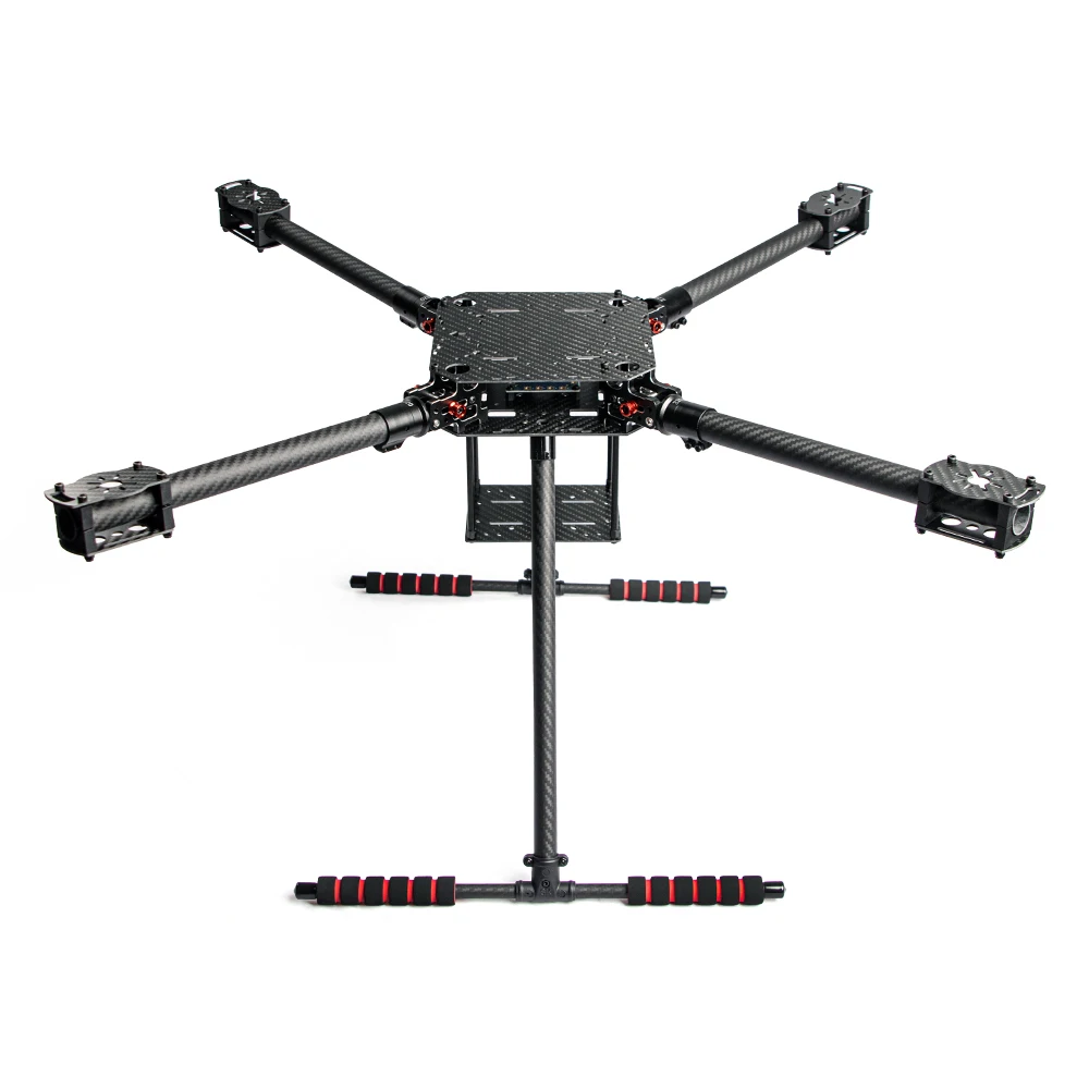 Bras pliables universels de cadre de drone de fibre de carbone avec train d'atterrissage, compatibles avec les hélices de 13 à 17 pouces