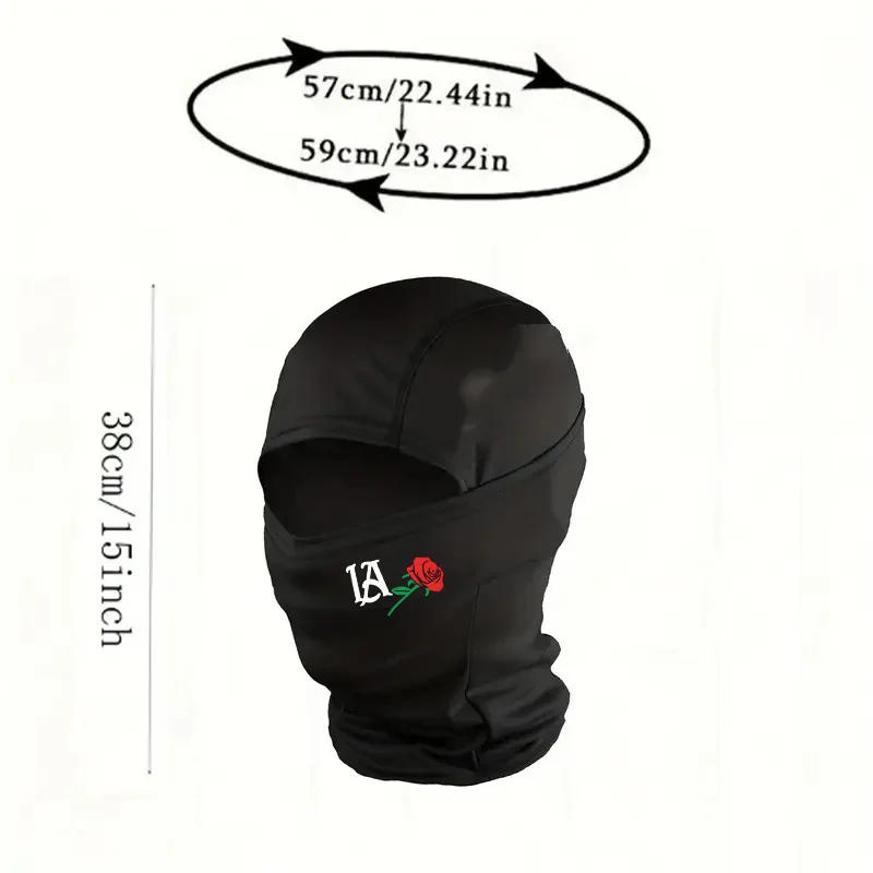 1/5PC LA Rose facial mask Elastic Breathable Personalized Print Unisex Small People Collision Free Daily Street