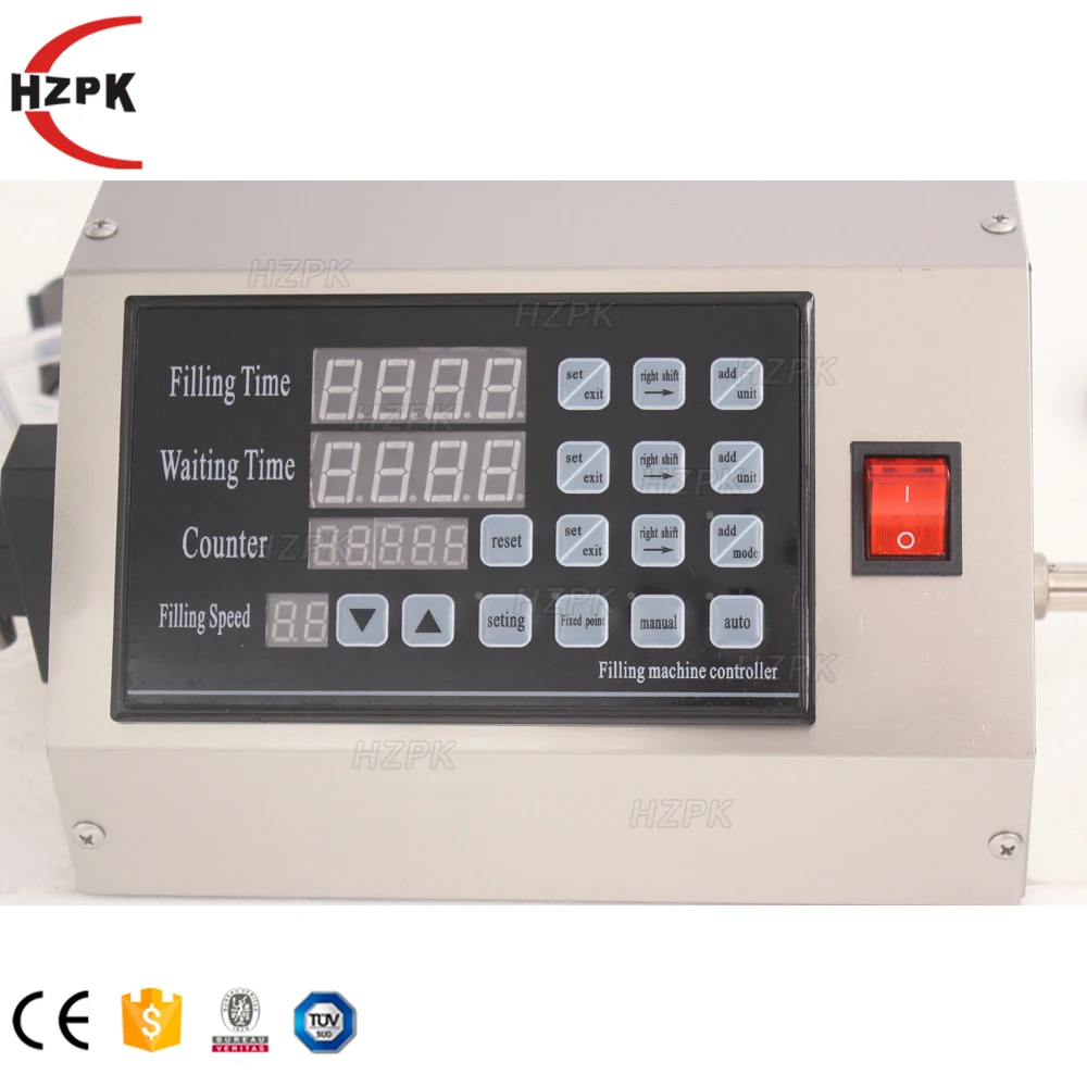 HZPK Small Semi-Automatic Diaphragm Pump Digital Filling Machine Liquid Filling For Small Bottles